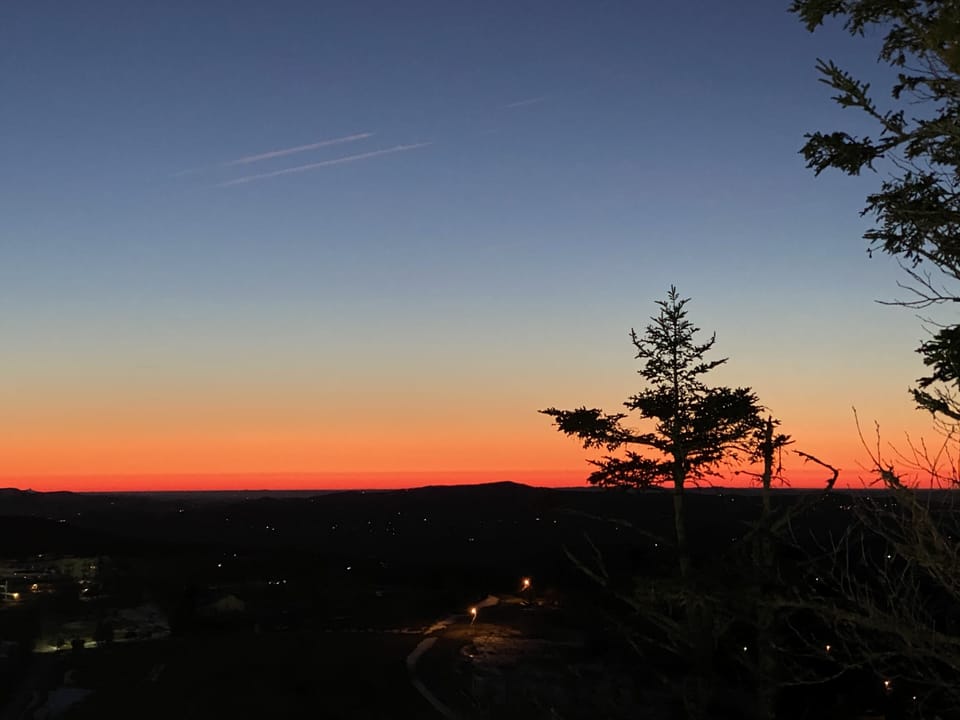 An early morning sunrise from our deck will get your day off right