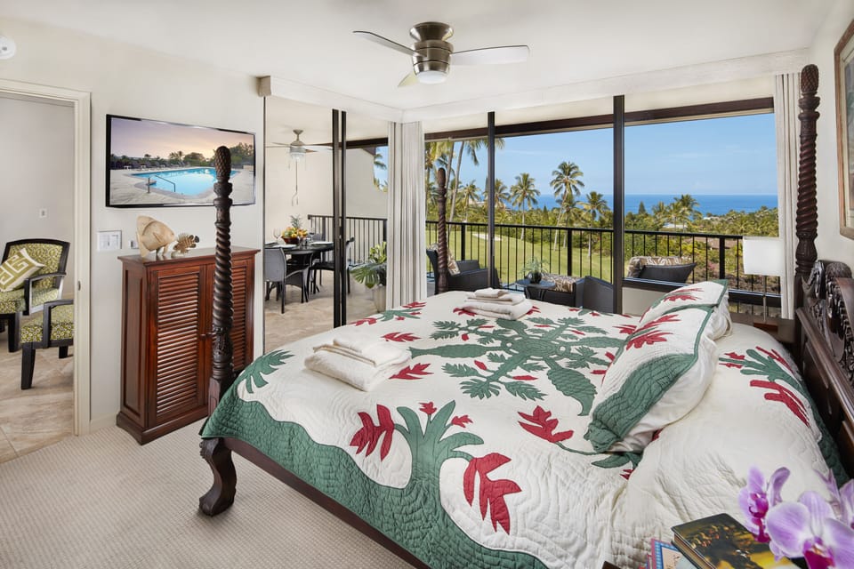Fabulous master bedroom with spectacular views!