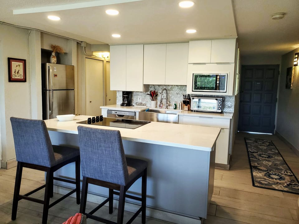 kitchen with open floor plan