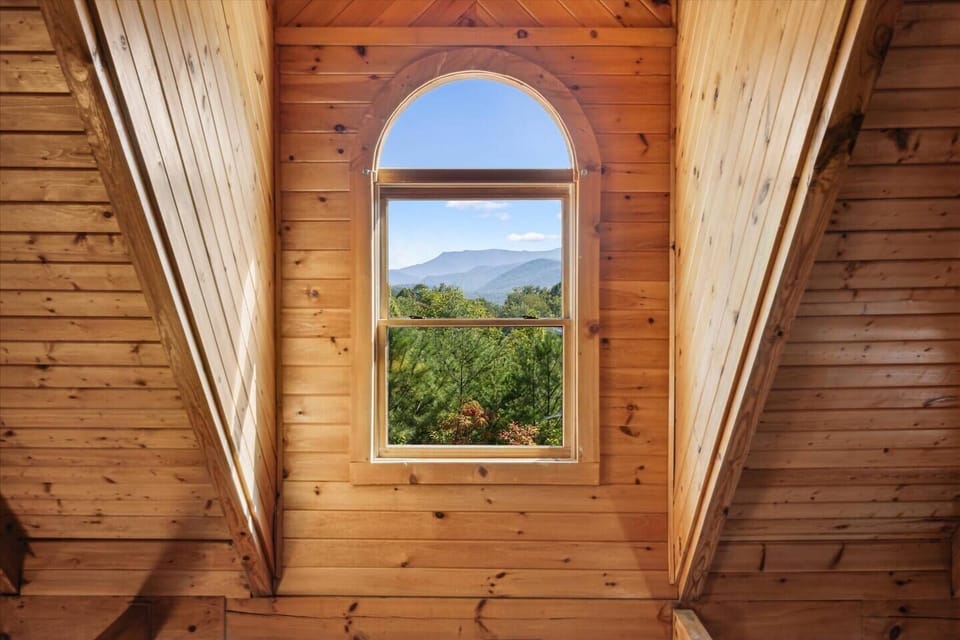 Front view of the mountains