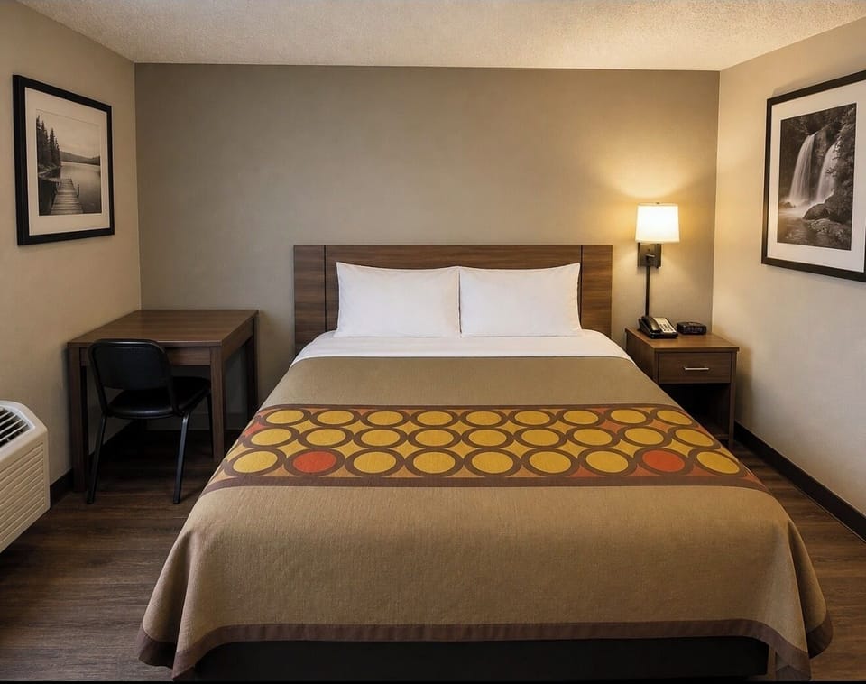 King Size Bed - Smoking | Minibar, desk, WiFi (free), bed sheets