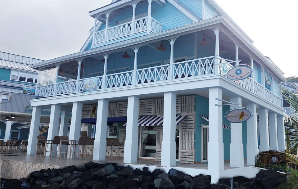 Marina Village with Hurricane Hole Bar/Restaurant & Meraki Restaurant above