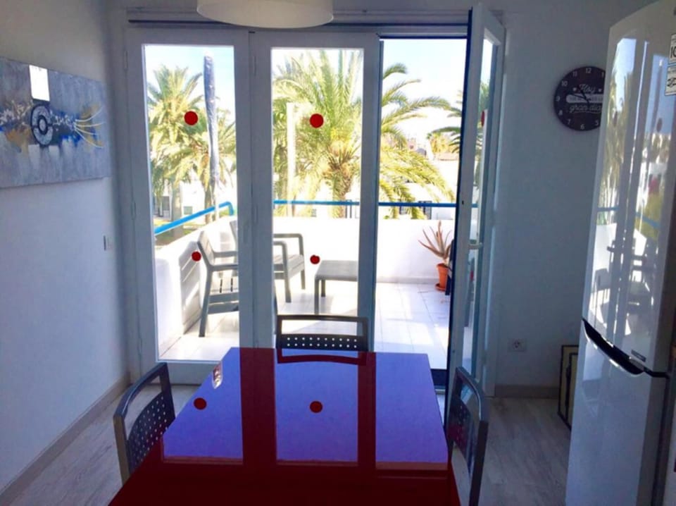 VISIT TERRACE FROM INTERIOR COTTAGE