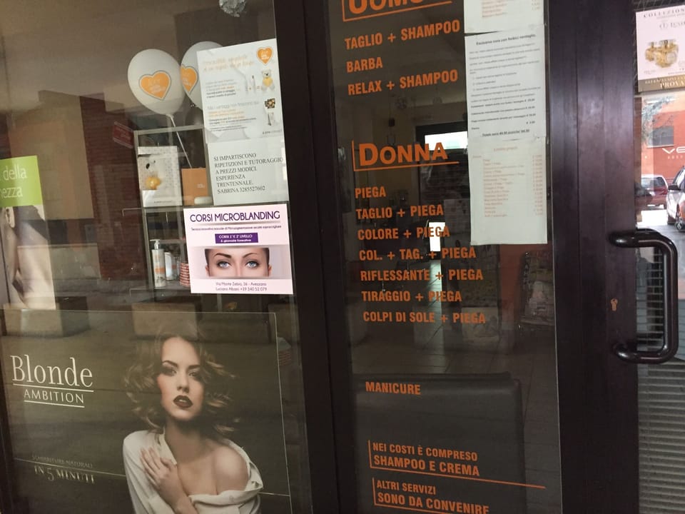 beauty center and hairdresser on site