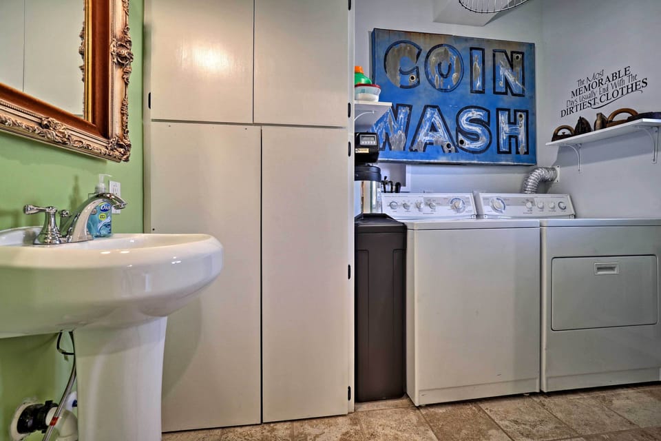 New washer and dryer available for guests. 