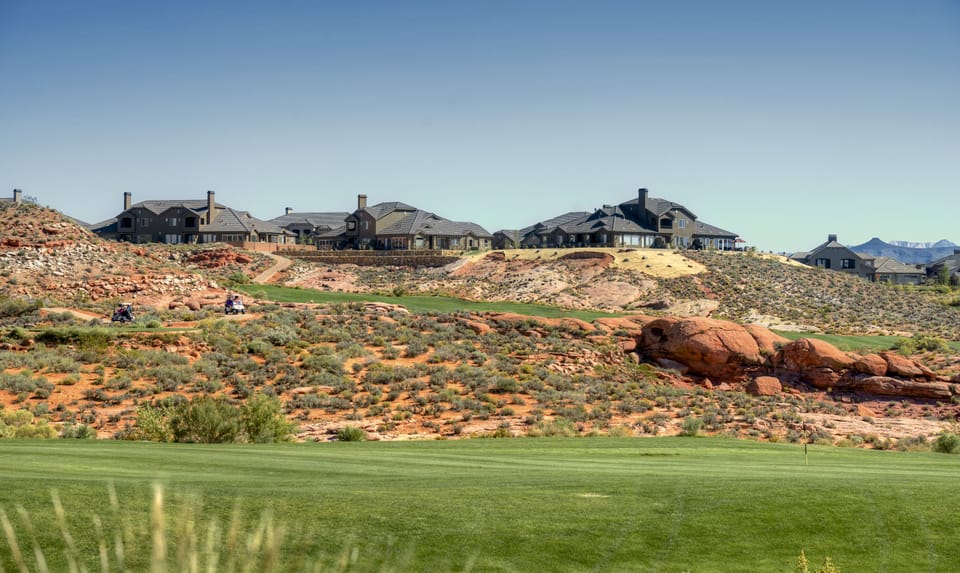 View of the neighborhood from the Coral Canyon Golf Course.