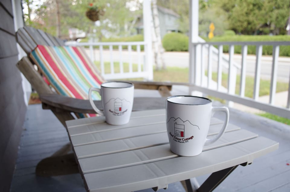 Enjoy your morning coffee on the porch