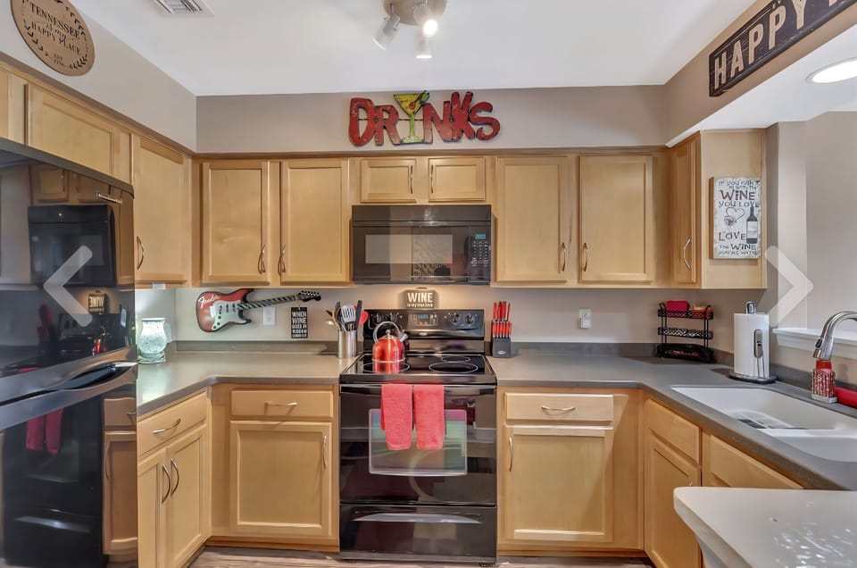 Fully stocked kitchen 