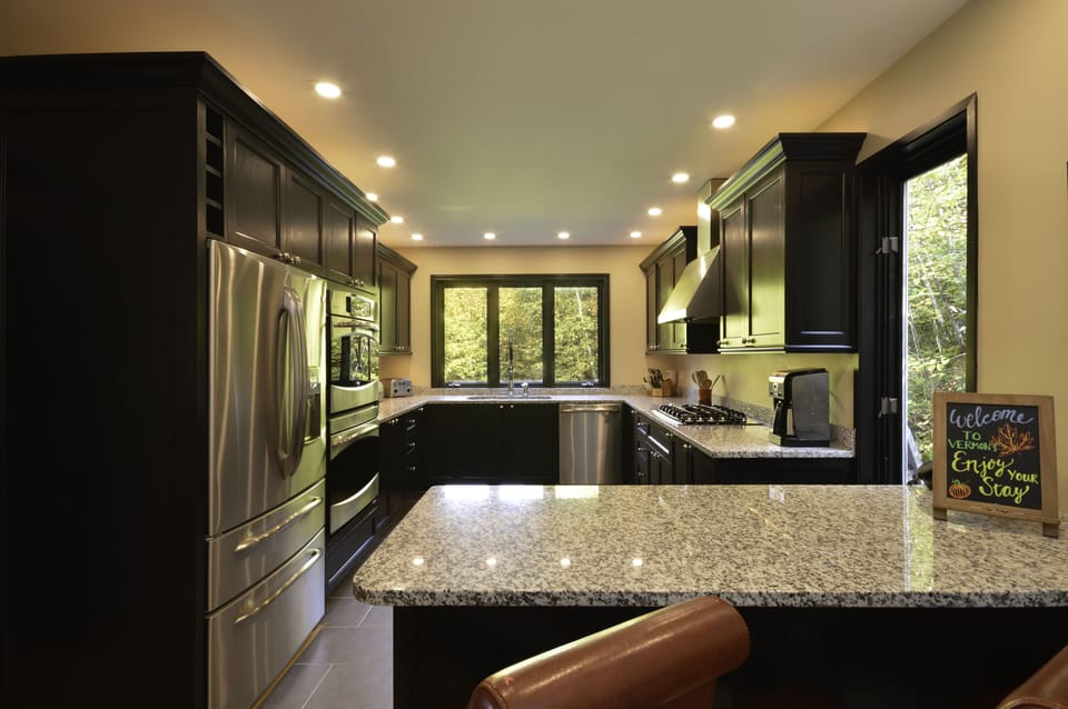 View of kitchen from dining room, open space, great for family and friends