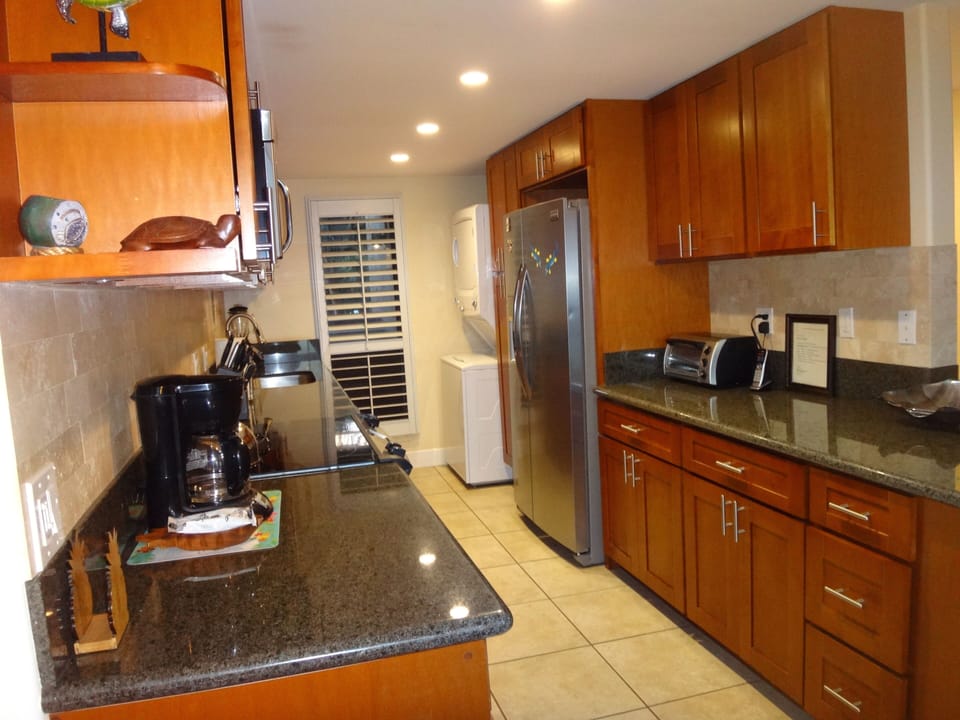 This spacious dream kitchen comes fully stocked