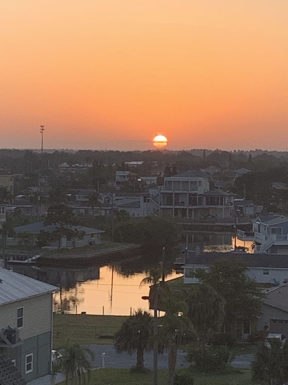 Sunrise from guest bedroom