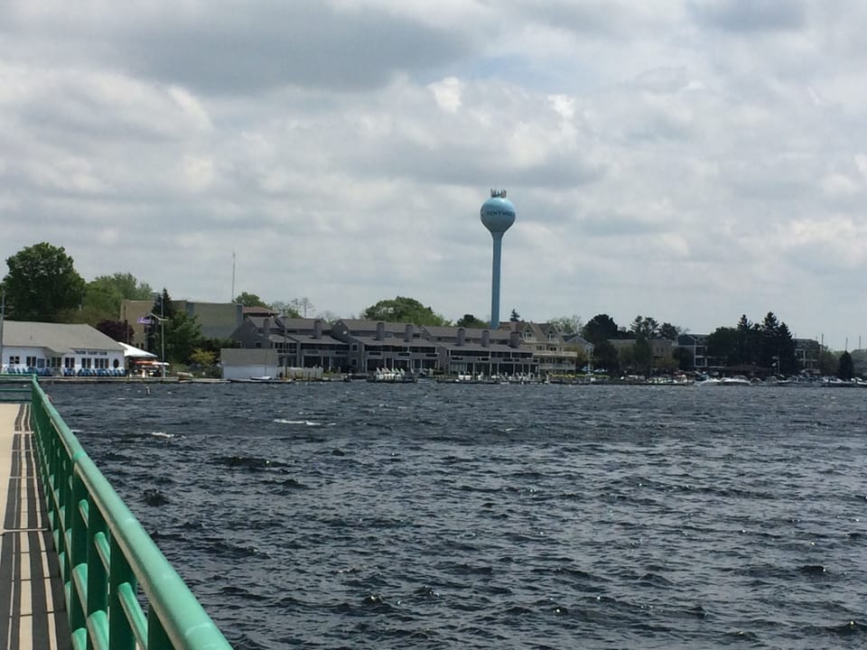 View from the Channel looking back into town.  All within walking distance