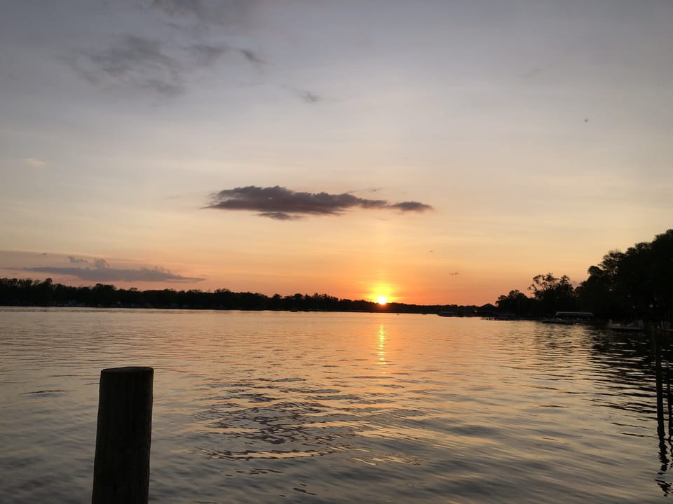 Beautiful Sunset from the dock.