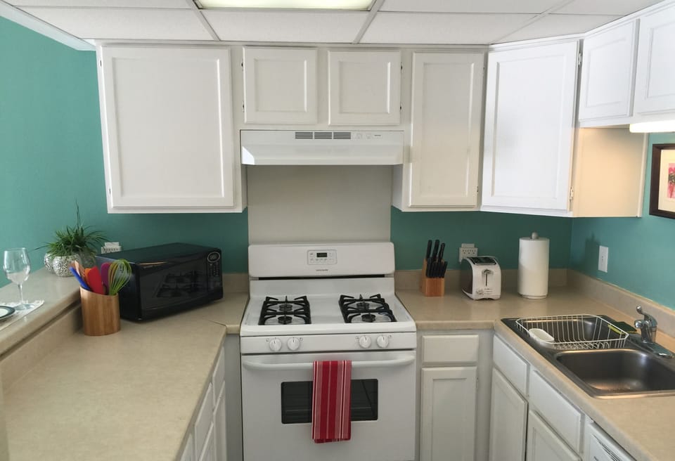Great kitchen with most utensils updated.  Good for a meal or even a quick snack
