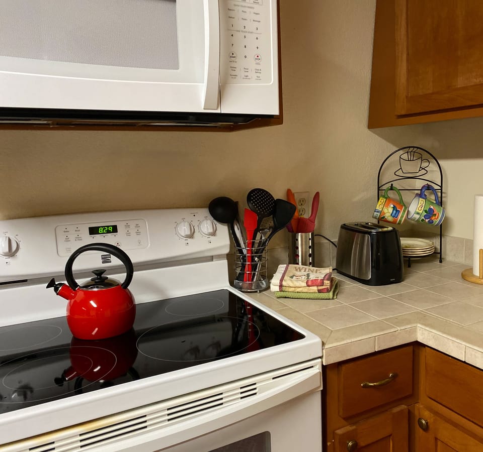 Corner view of the kitchen