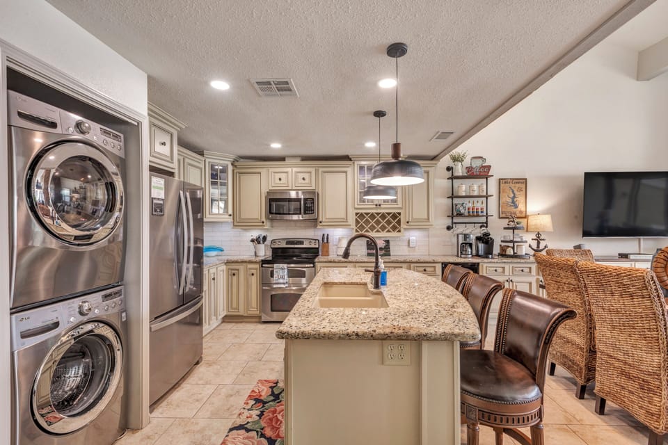 Everything you need is available in this kitchen!