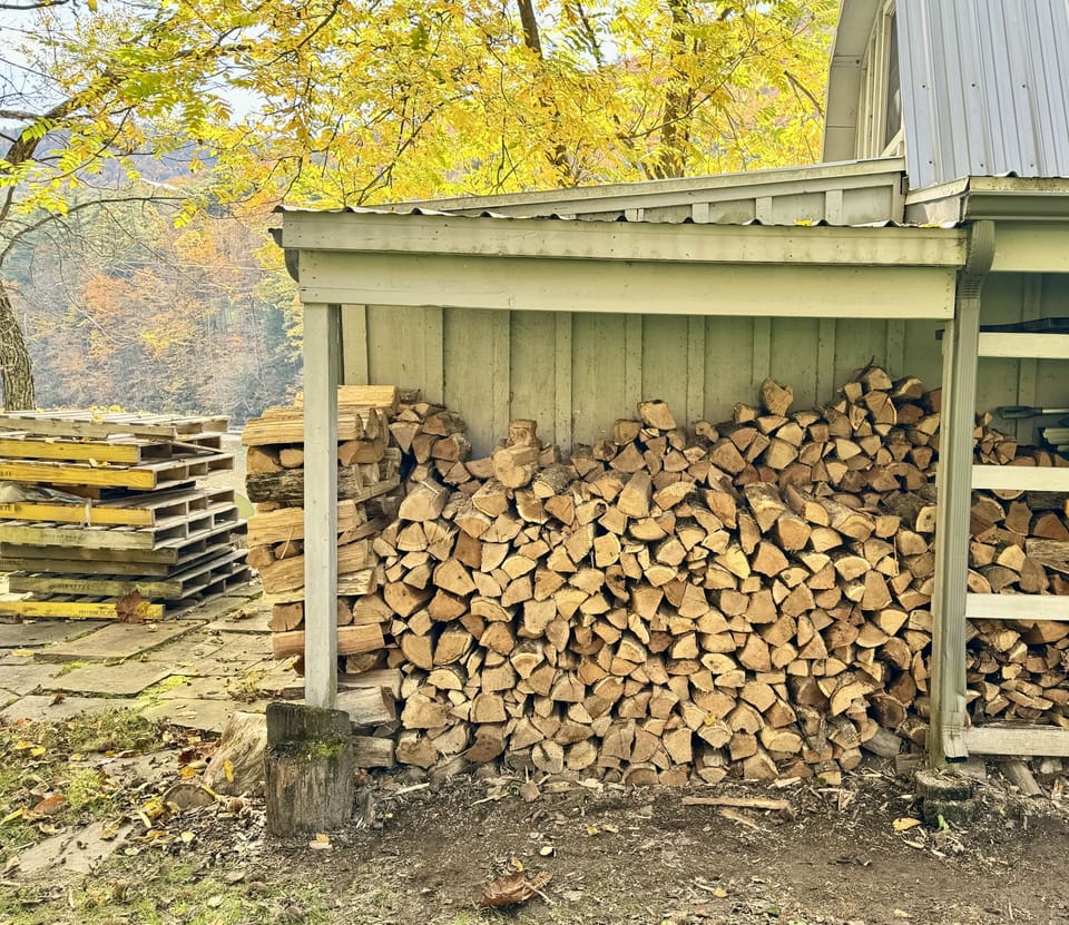 Always have Free dry firewood for your convenience