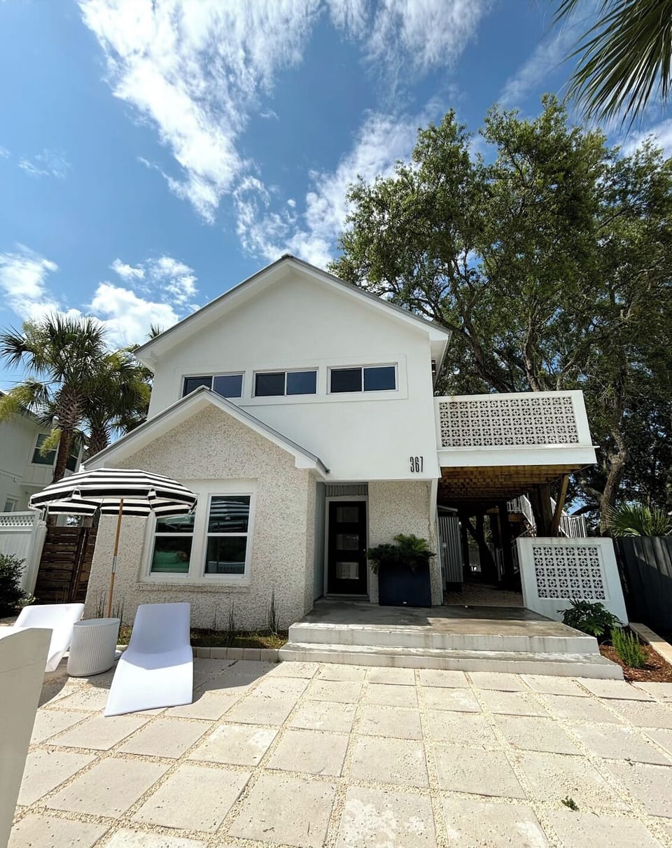 Completely remodeled outside with new sunning patio and wrap around shaded deck