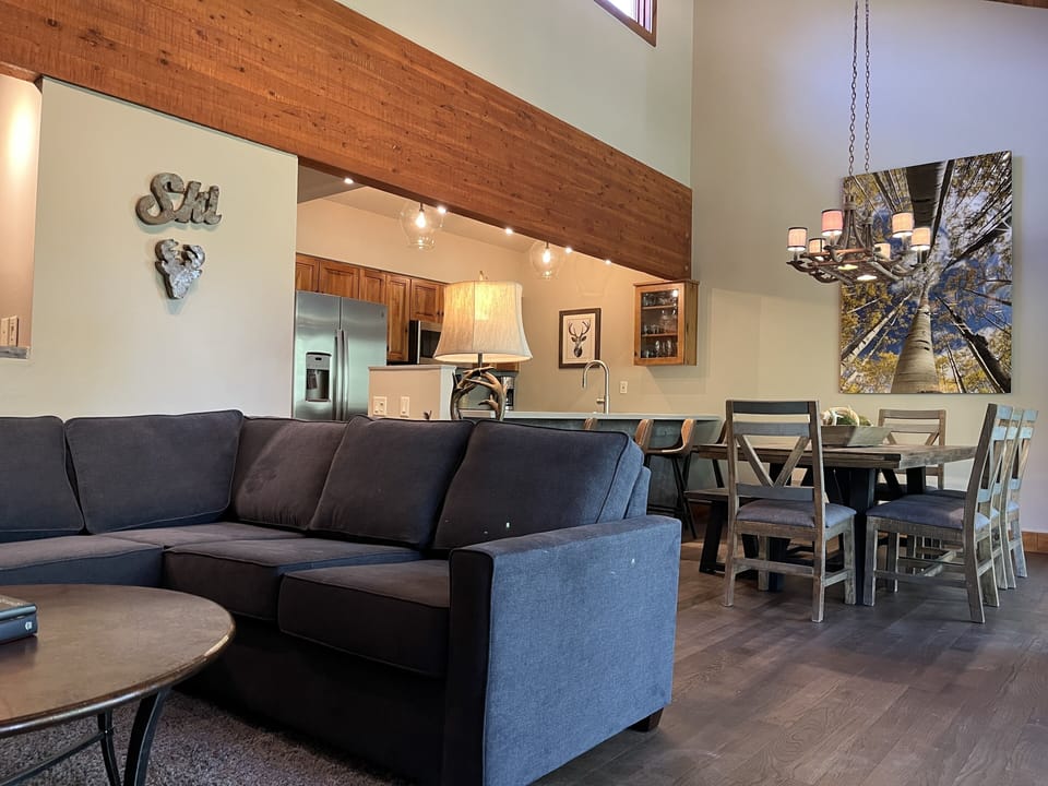 Great room and dining area 