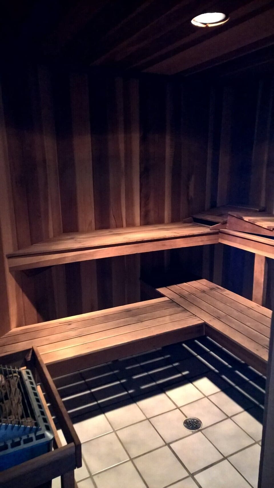 Sauna!  A great way to relax the muscles after a day of play.