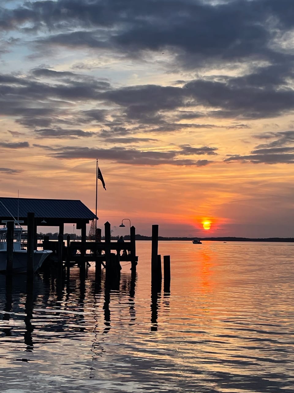 Sunset waccamaw river hagley  landing.