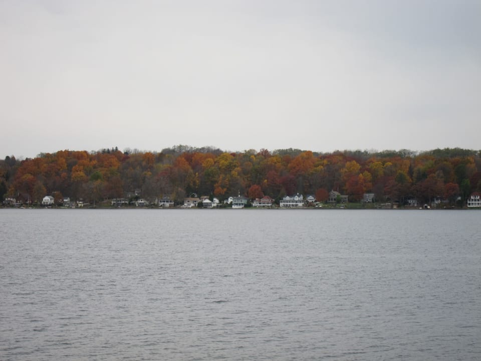 View of the Fall foliage from the deck.