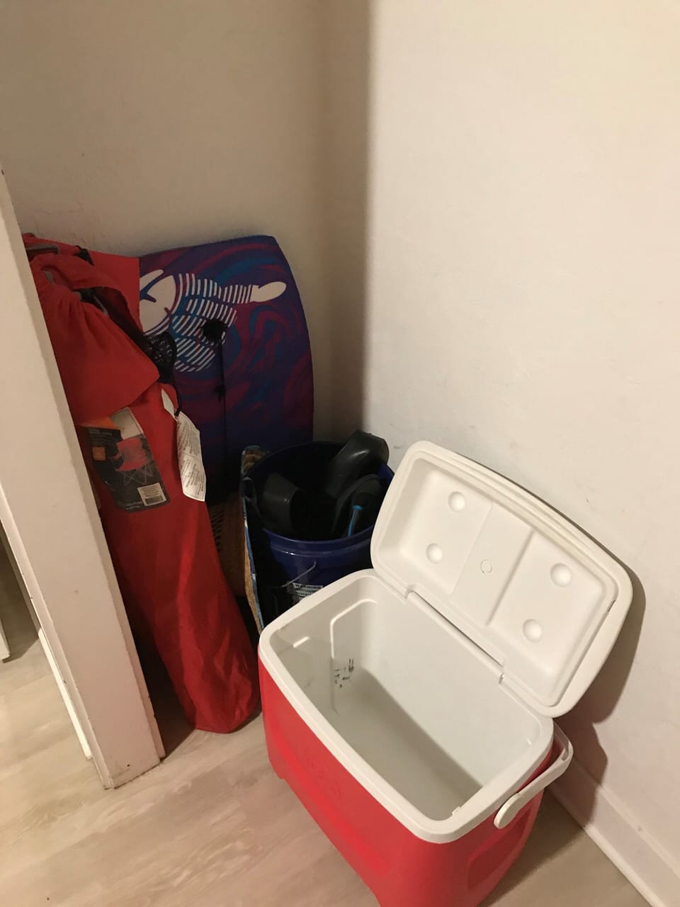 Beach chairs, towels, umbrella and cooler provided 