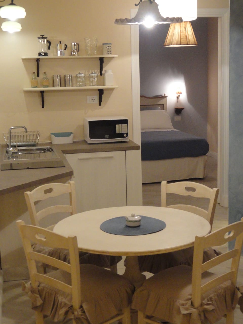 living room - dining area
