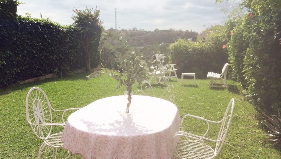 private garden over tee 11th of Añoreta Golf Course
