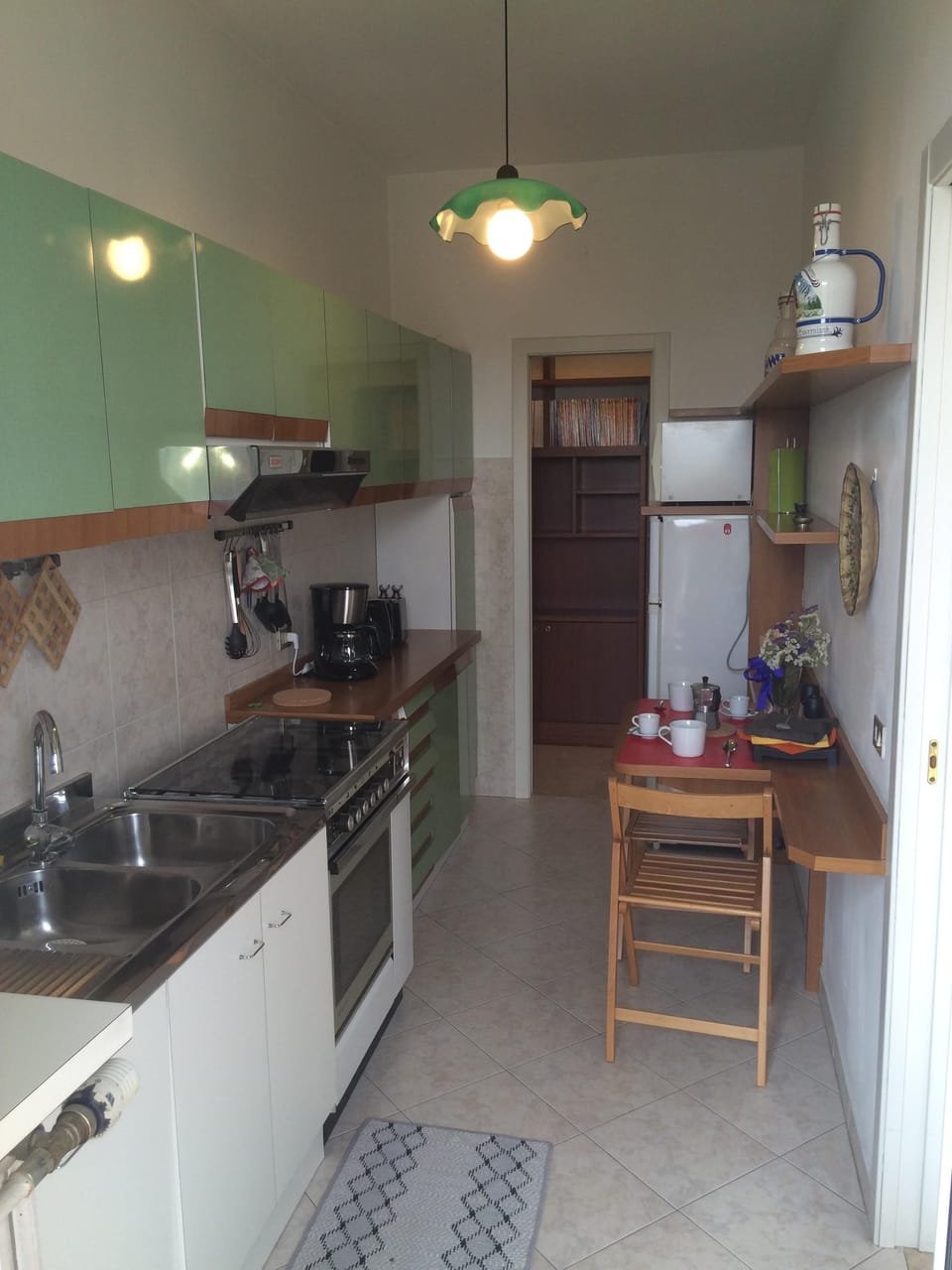 The kitchen, equippend with all the tools to cook