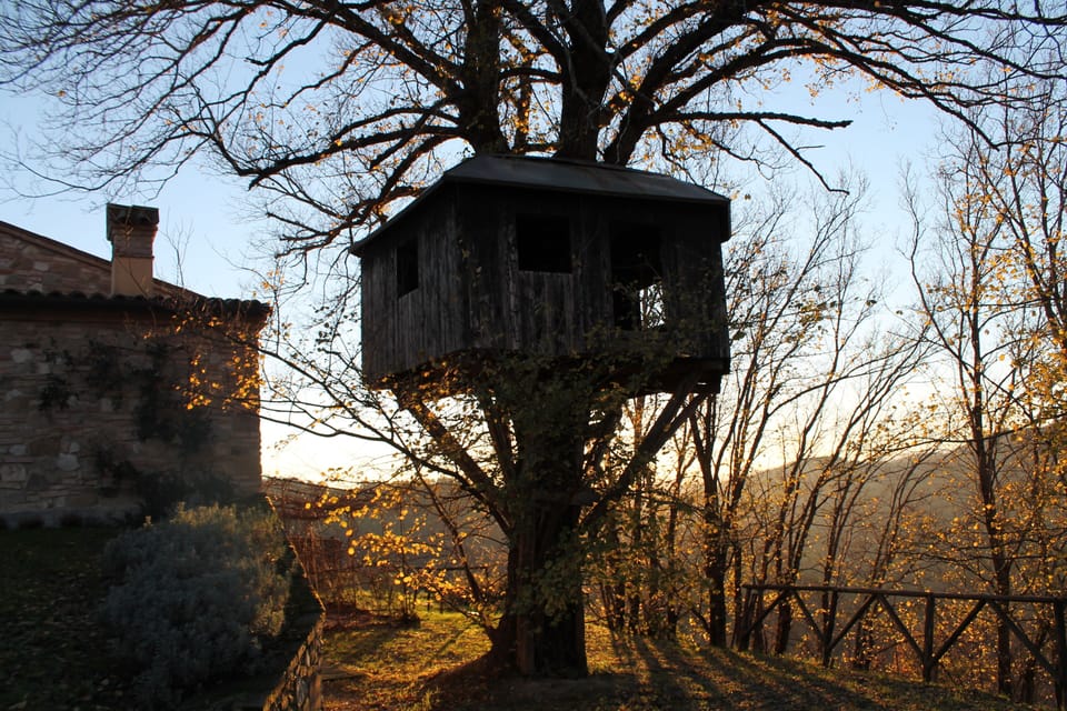 La casetta sull'albero in autunno