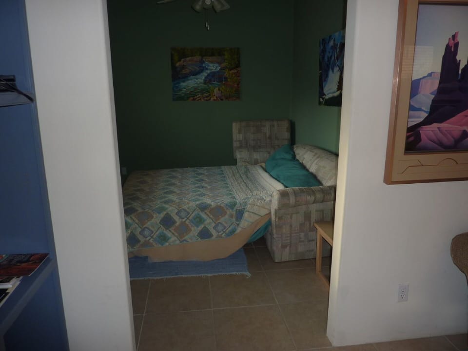 Sleeping alcove with queen sofa/sleeper 