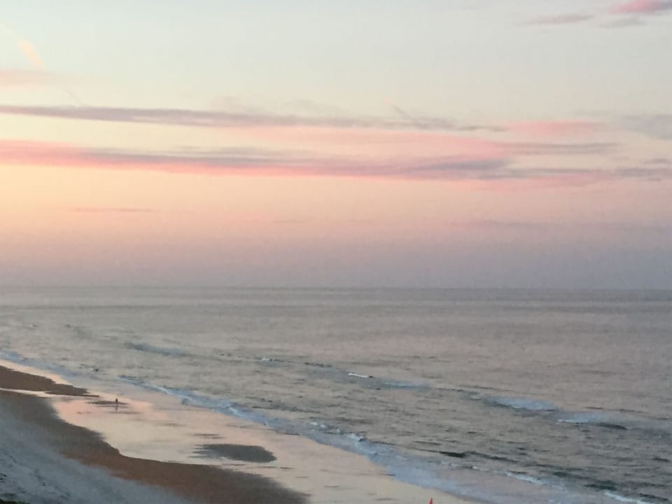 Magnificent sunset balcony view looking North. Every sunset is a visual gift. 