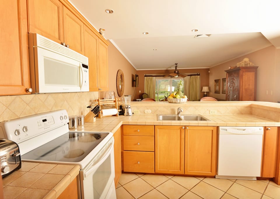 Fully stocked kitchen