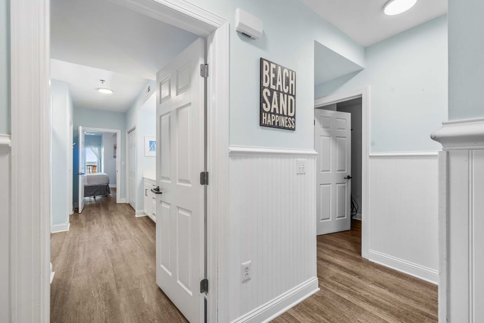 Hallway | Sand Dollar | 102 Oceanview | 1116 Ocean Blvd, Isle of Palms, SC | IOP Escapes