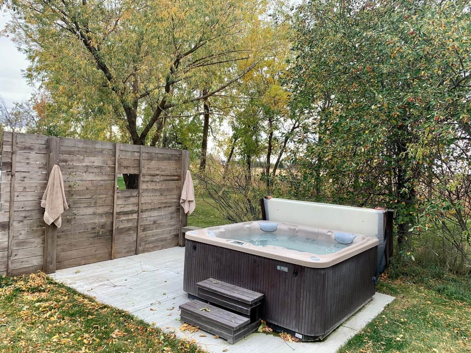 Property hot tub | Bozeman charm