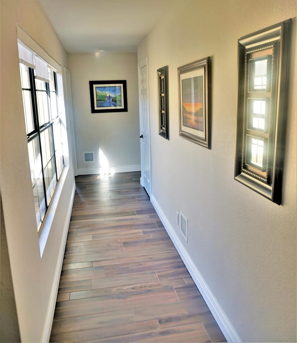 Hallway provides privacy between the master and the 2nd & 3rd Bedrooms