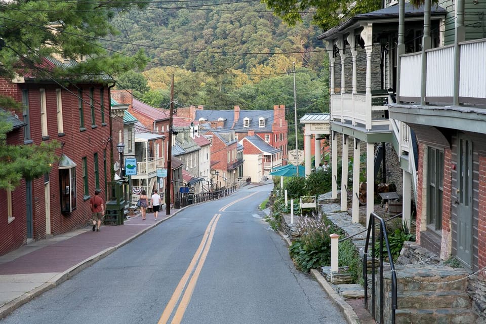 About a 5 minute walk to lower town's shops, restaurants and museums.