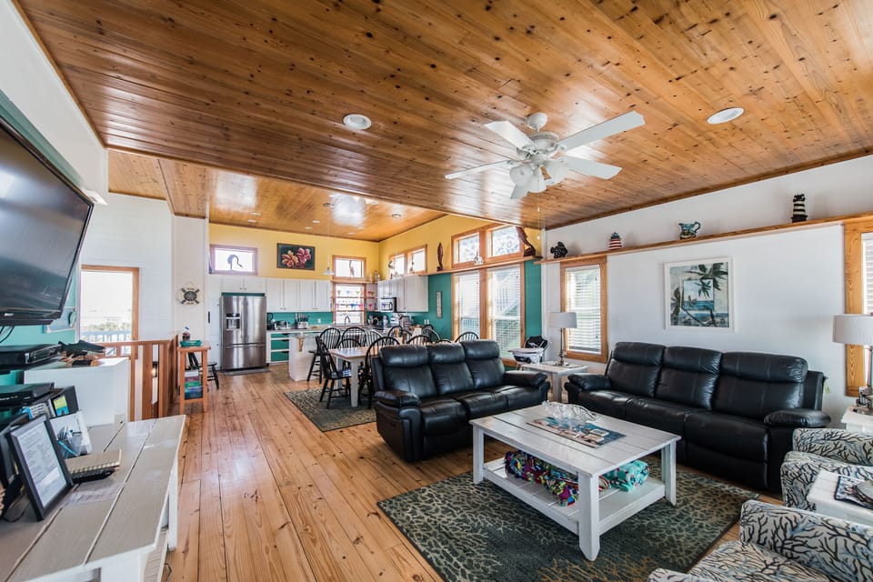 Our third floor.  It is a beautiful open area for relaxing, cooking and eating.