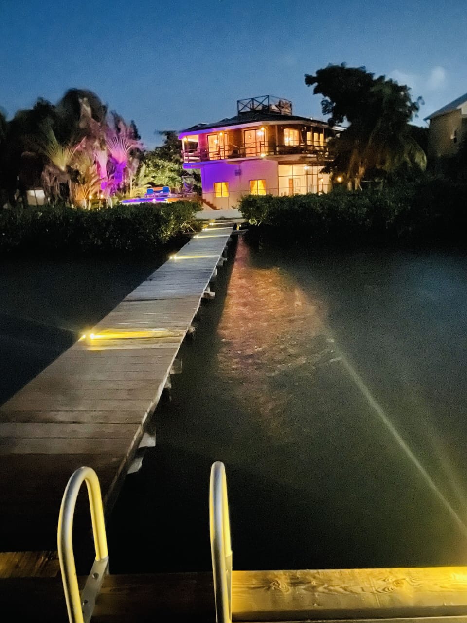 Night dock shot.