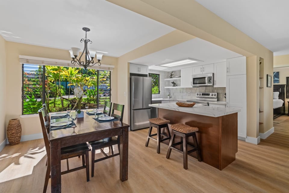 Kitchen and Dining Room from Entry