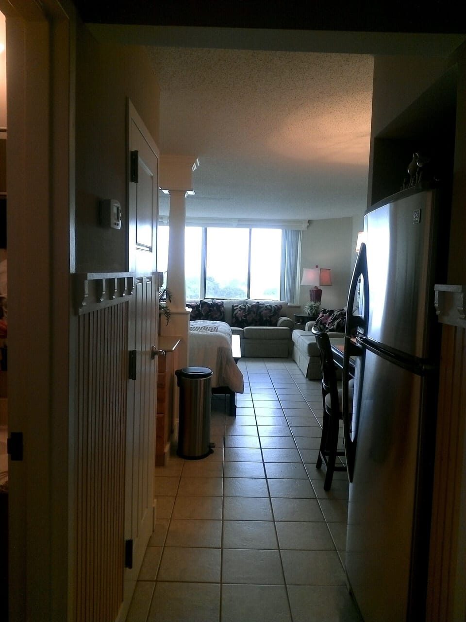 Hallway as you walk into the unit.