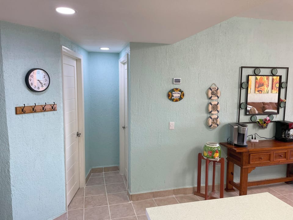 Side hall providing privacy for guests