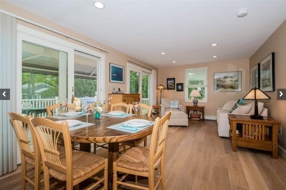 kitchen and living room