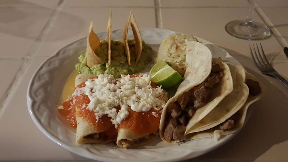 Mexican meal prepared by Samuel