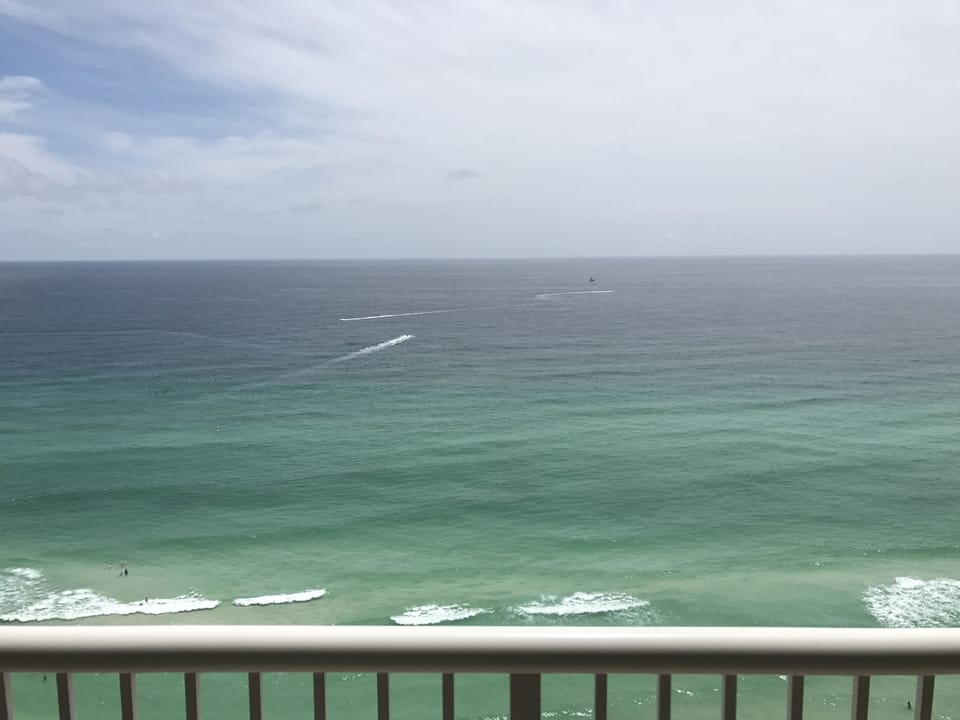 View from balcony.
