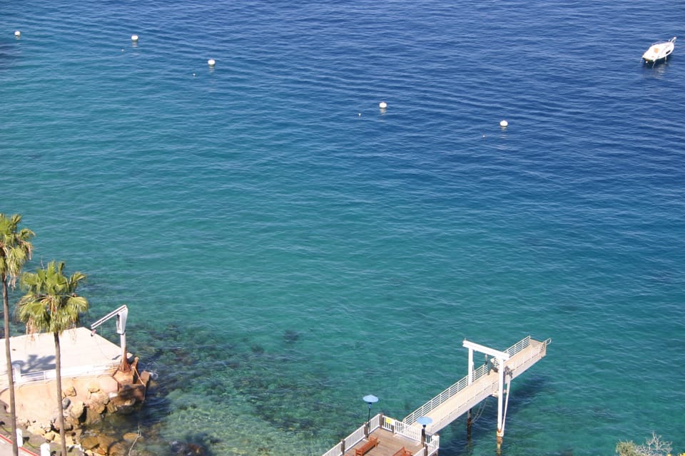 Looking down from road above condo. Ham Cove pier