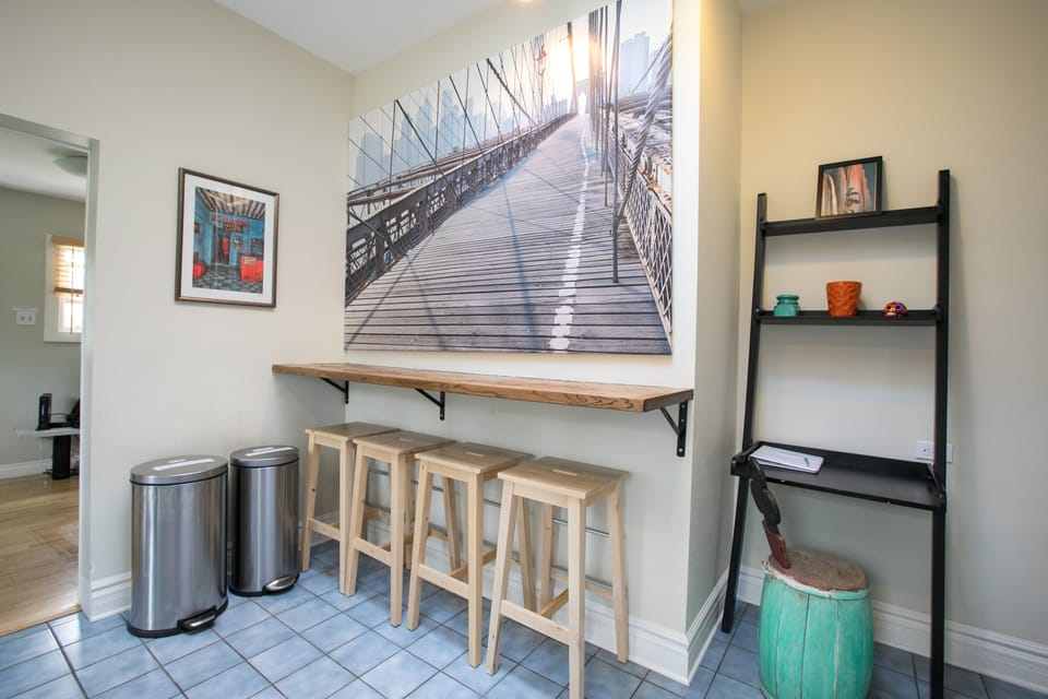 Breakfast Bar with overhead skylight