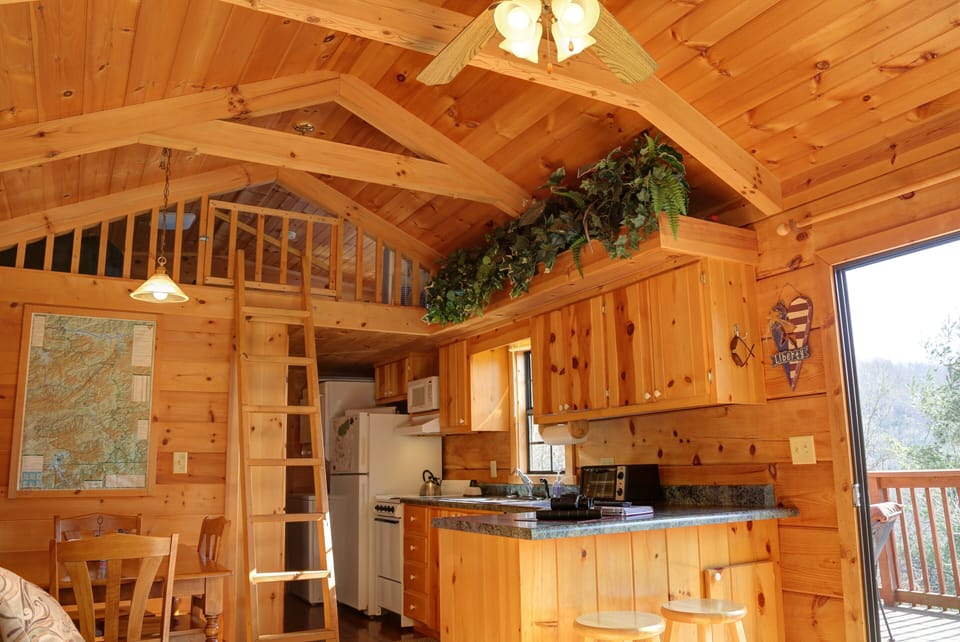 Completely stocked kitchen ready for a good home cooked meal after a lake day