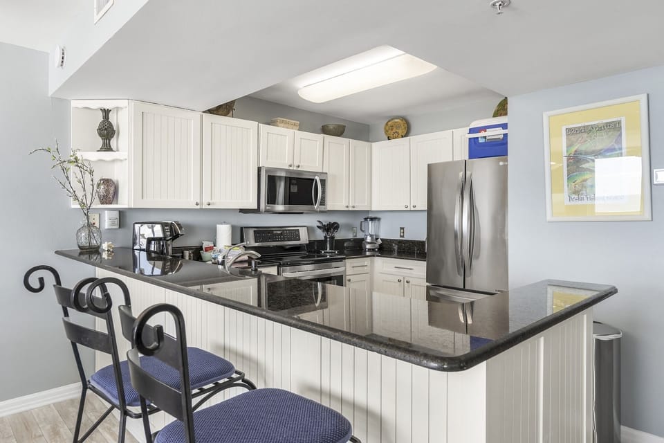 Your full size kitchen with new appliances. We upgraded even the kitchen faucet.
